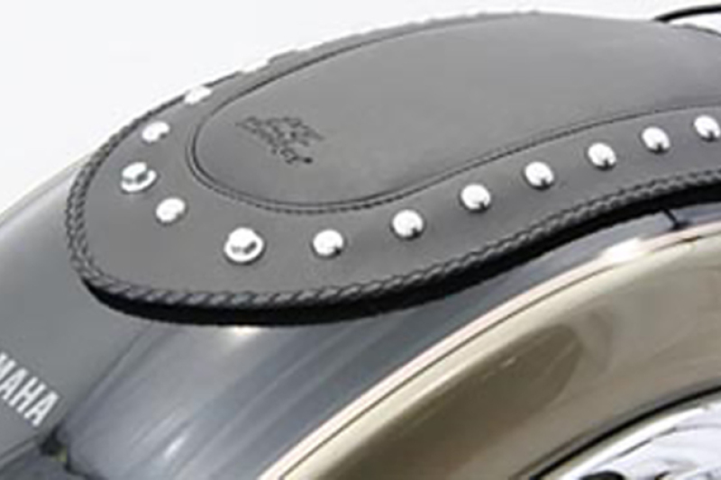 Yamaha Roadliner Fender Bibs - Mustang Motorcycle - w/Studs - Black - `06-`10